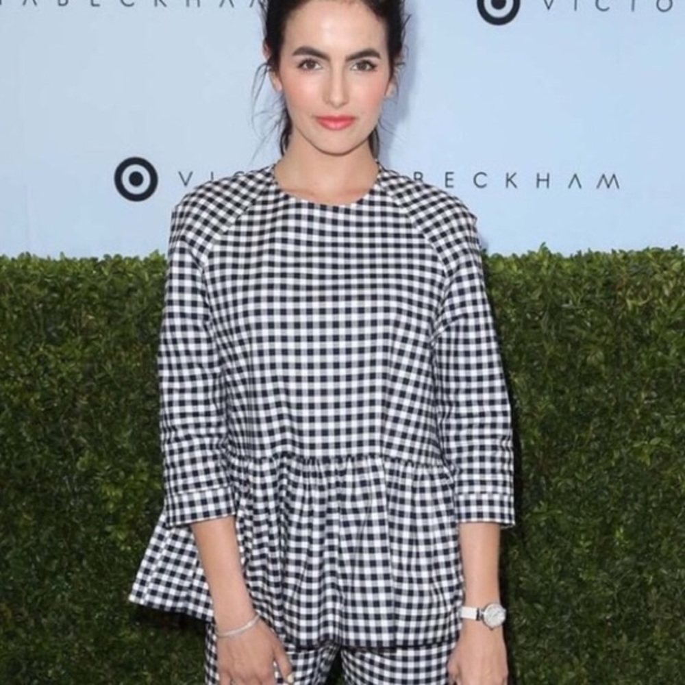 Victoria Beckham x Target Gingham Ruffle Top